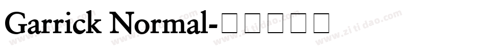 Garrick Normal字体转换